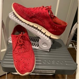 Cole Haan Grand OS Zero Grand, Red Sued